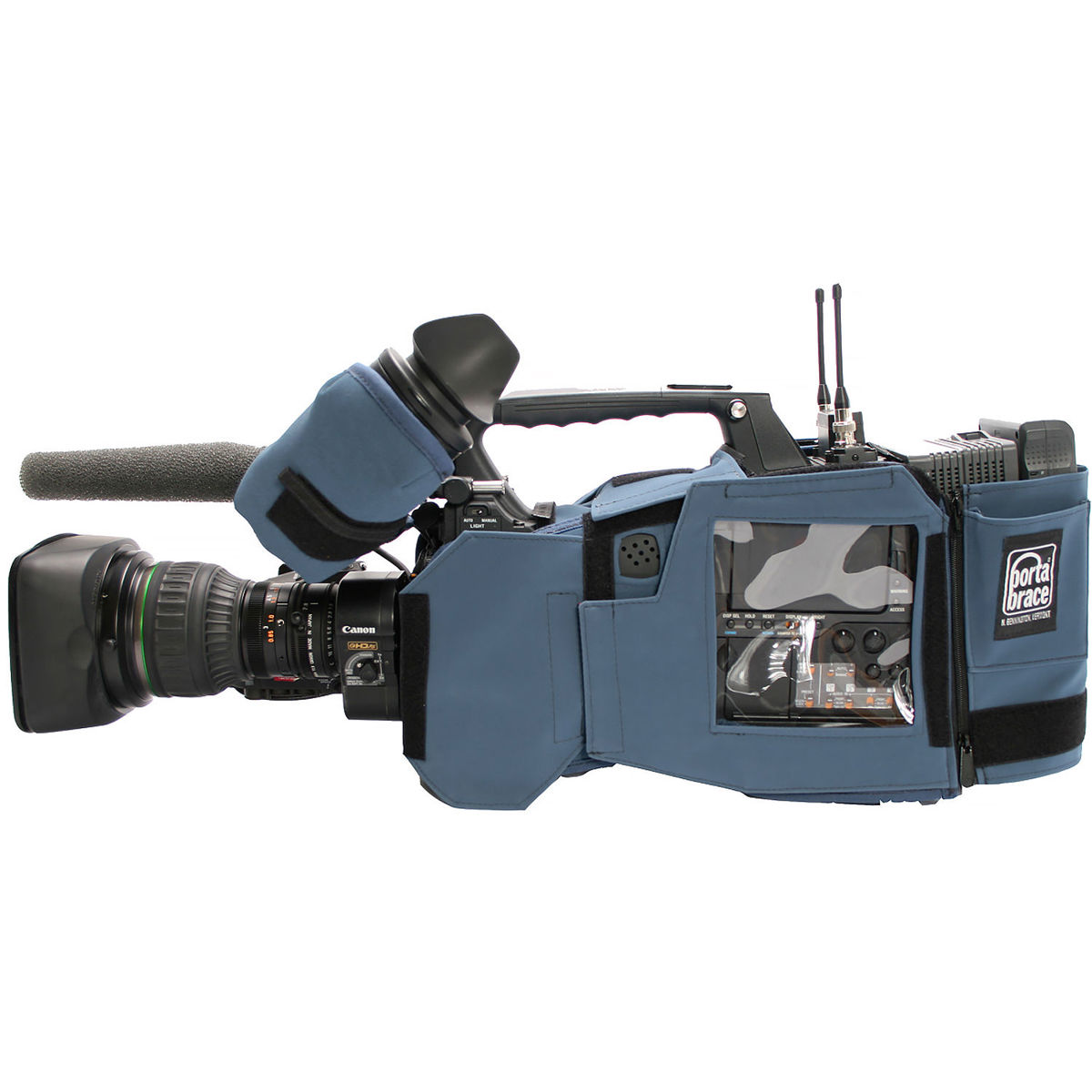 

Porta Brace Custom-Fit Shoulder Case for Sony PXW-Z450 Camcorder, Blue