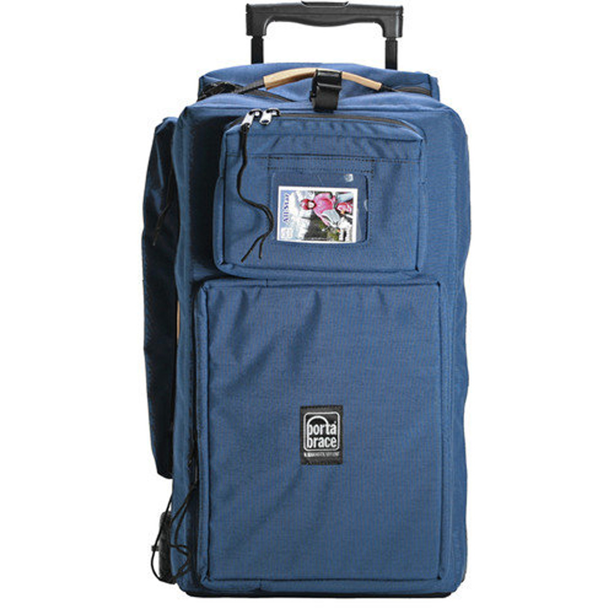 

Porta Brace Rigid Frame Case with Off-Road Wheels for Audio Equipment, Blue