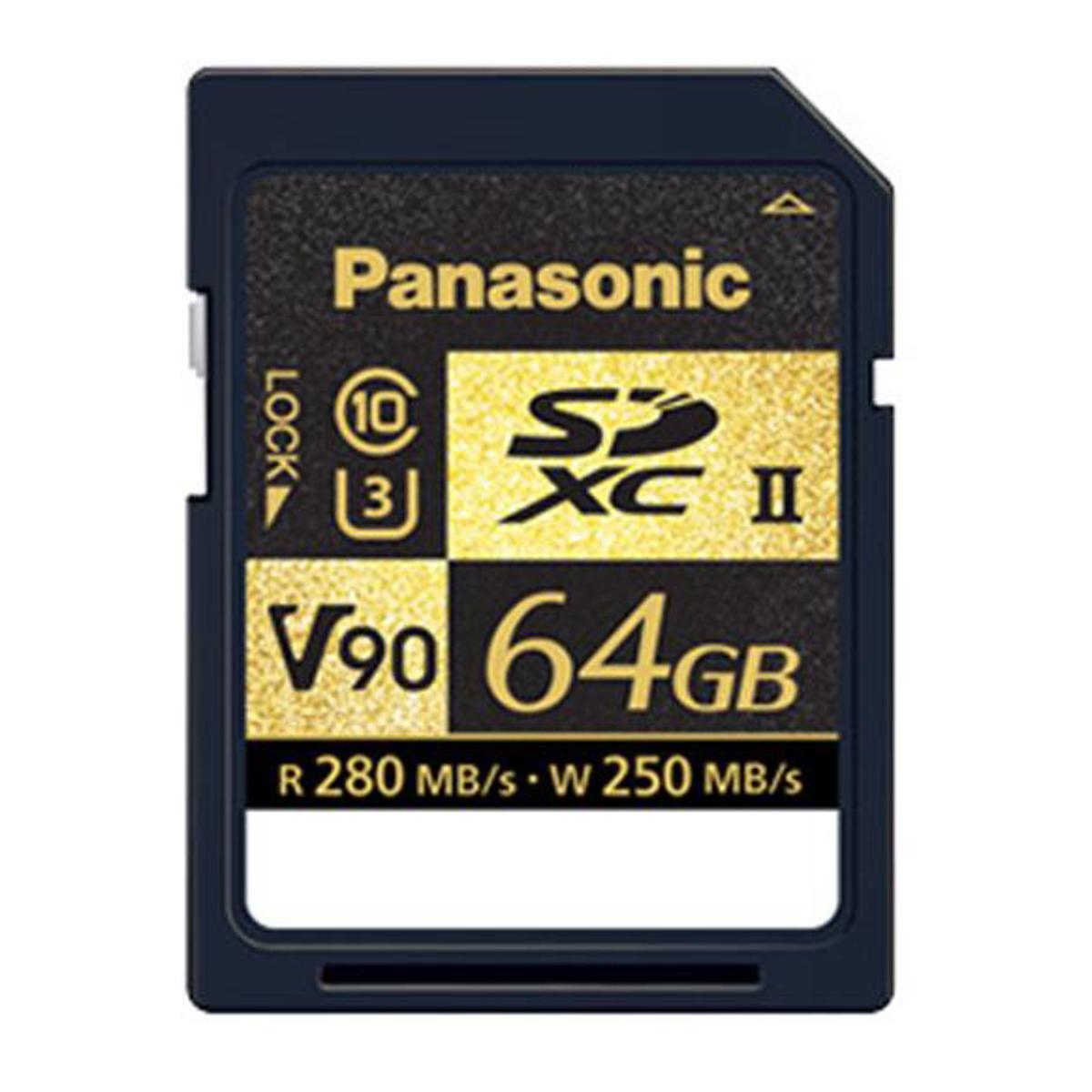 

Panasonic SDZA Series 64GB UHS-II Class 10 U3 V90 SDXC Memory Card