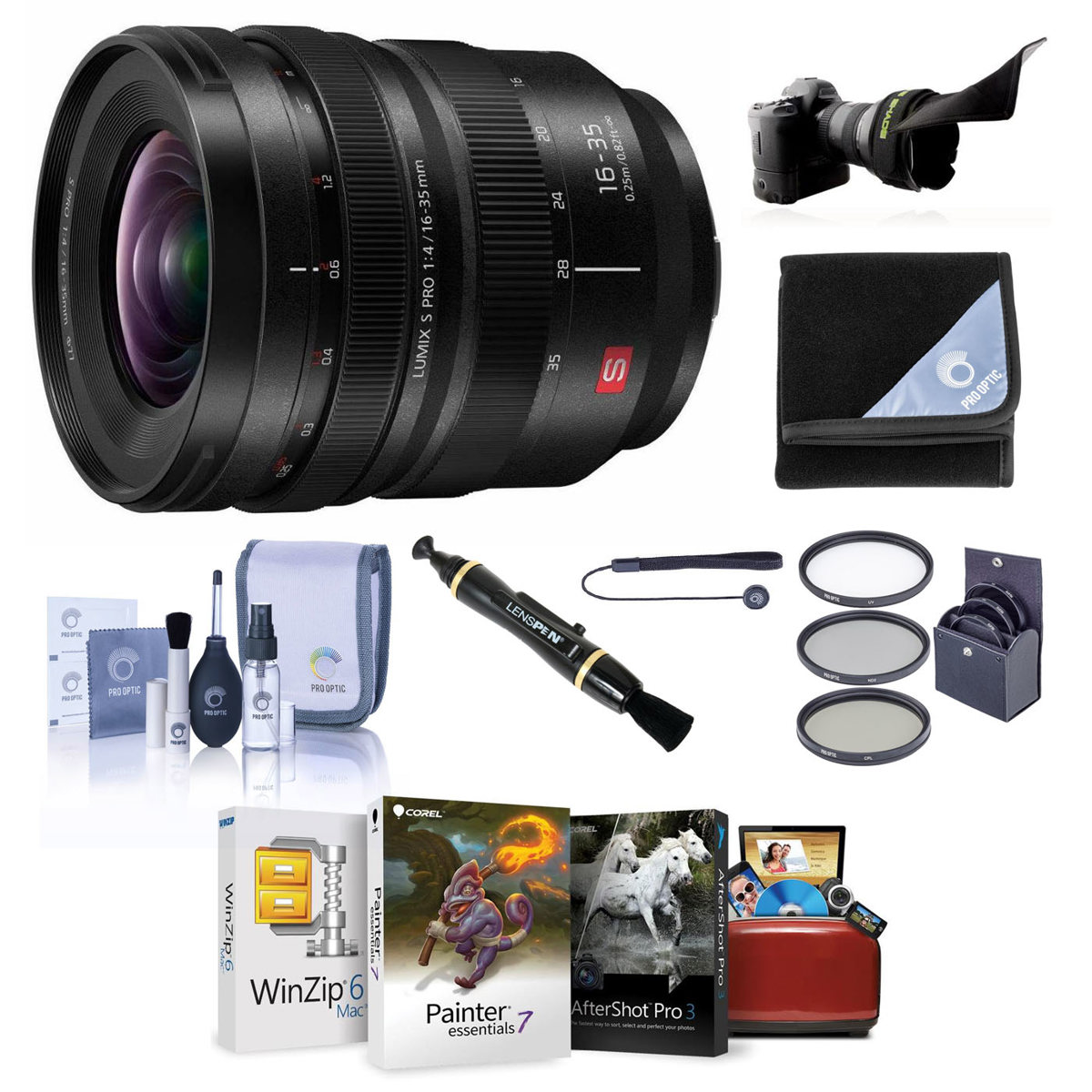 

Panasonic 16-35mm f/4.0 LUMIX S Pro Lens for Leica L with Mac Software & Acc Kit