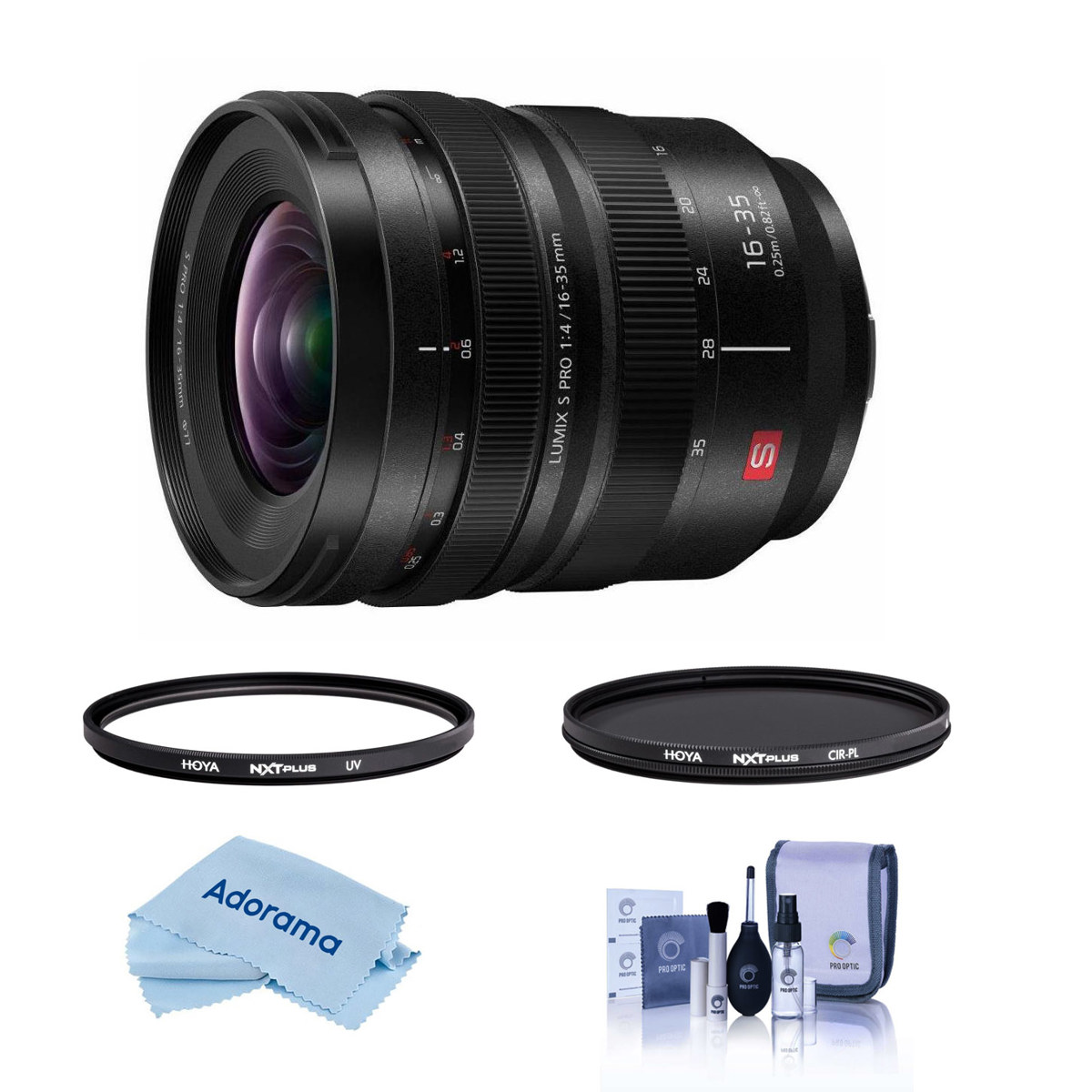 

Panasonic 16-35mm f/4.0 LUMIX S Pro Lens for Leica L with 77mm UV+CPL Filter Kit