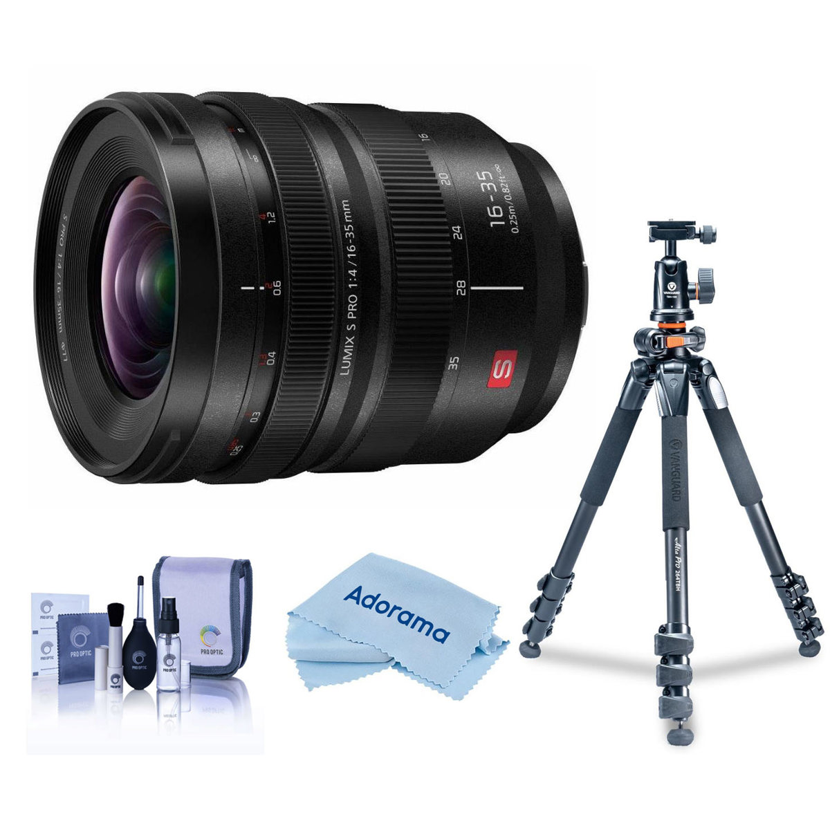 

Panasonic LUMIX S PRO 16-35mm f/4 Lens for L Mount w/Alta Pro 264AT Tripod Kit