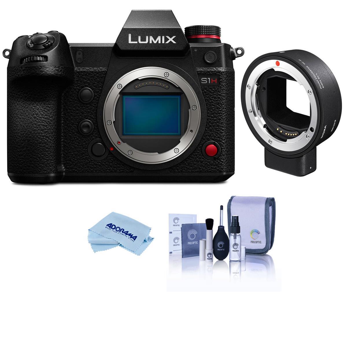 

Panasonic LUMIX DC-S1H Mirrorless Digital Camera W/Sigma MC-21 Mount Converter