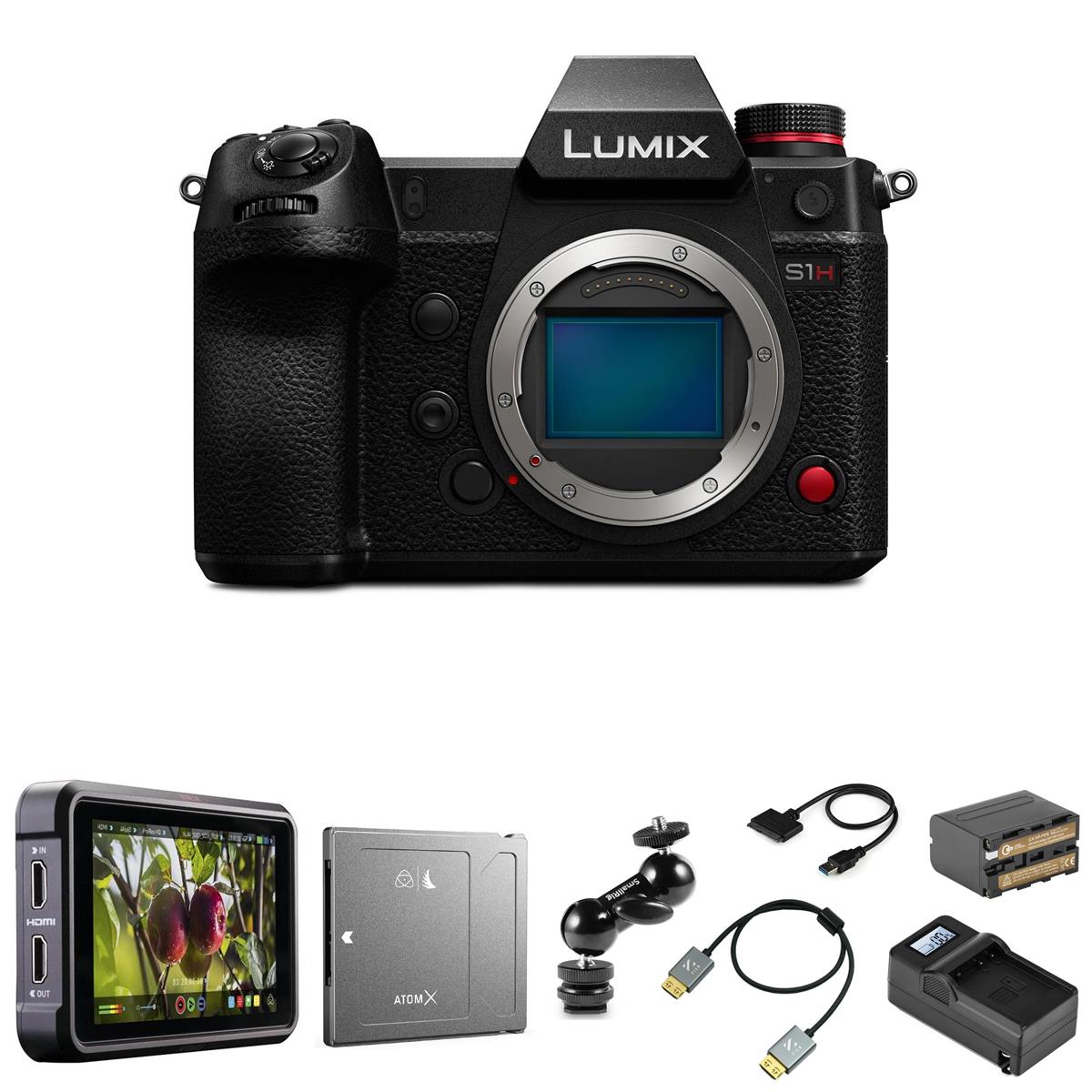 Panasonic Lumix DC-S1H Mirrorless Camera With Atomos Ninja & Drive Bundle