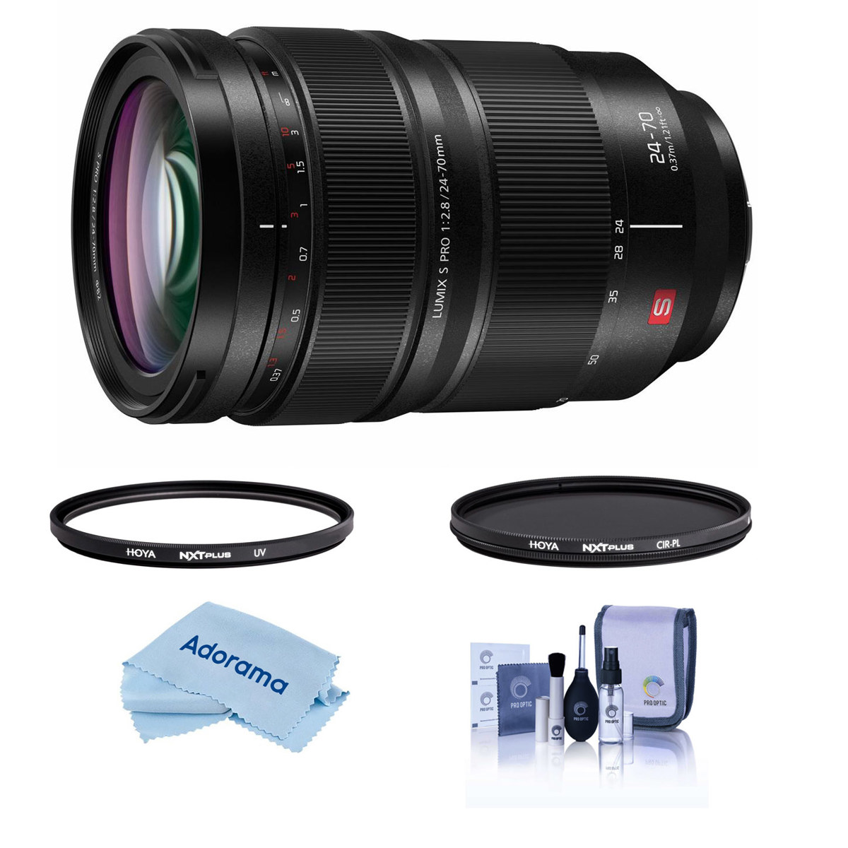 

Panasonic LUMIX S PRO 24-70mm f/2.8 Lens for Leica L with Hoya 82mm Filter Kit