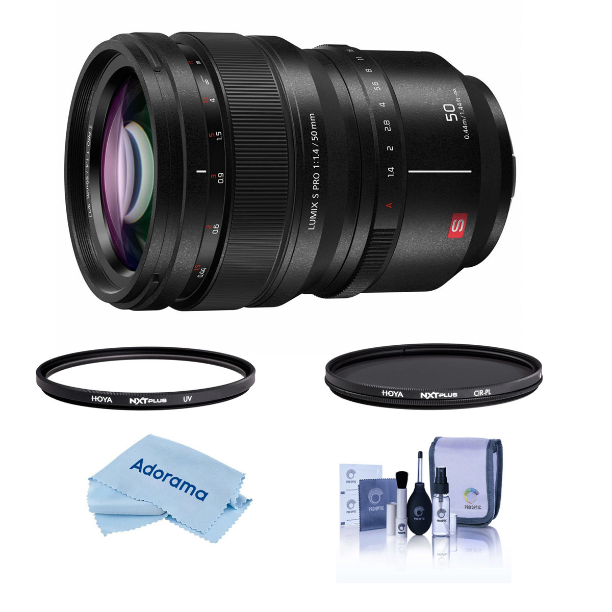 

Panasonic 50mm f/1.4 LUMIX S PRO Lens for Leica L w/Hoya 77mm UV+CPL Filter Kit