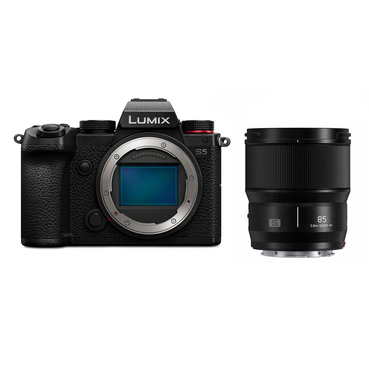 

Panasonic LUMIX DC-S5 Mirrorless Camera with 85mm f/1.8 L-Mount Lens