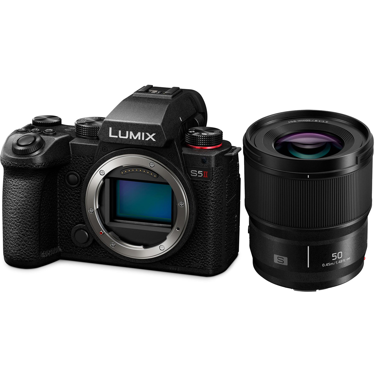 

Panasonic LUMIX S5II Mirrorless Camera with 50mm f/1.8 Lens