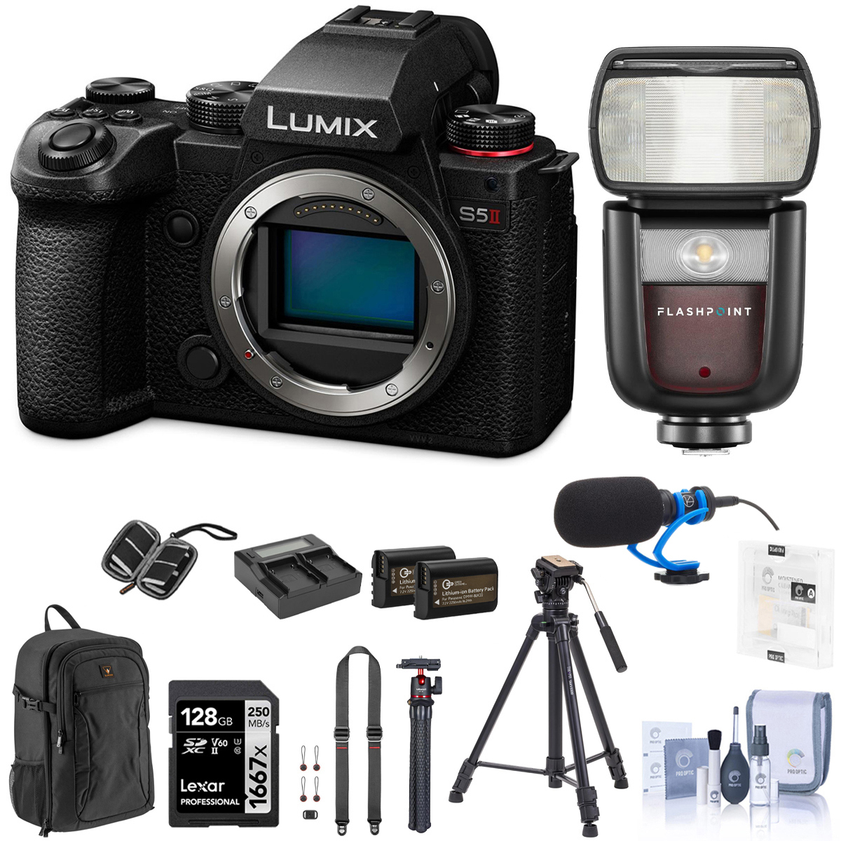 

Panasonic LUMIX S5 II Mirrorless Digital Camera Body with Photography Kit