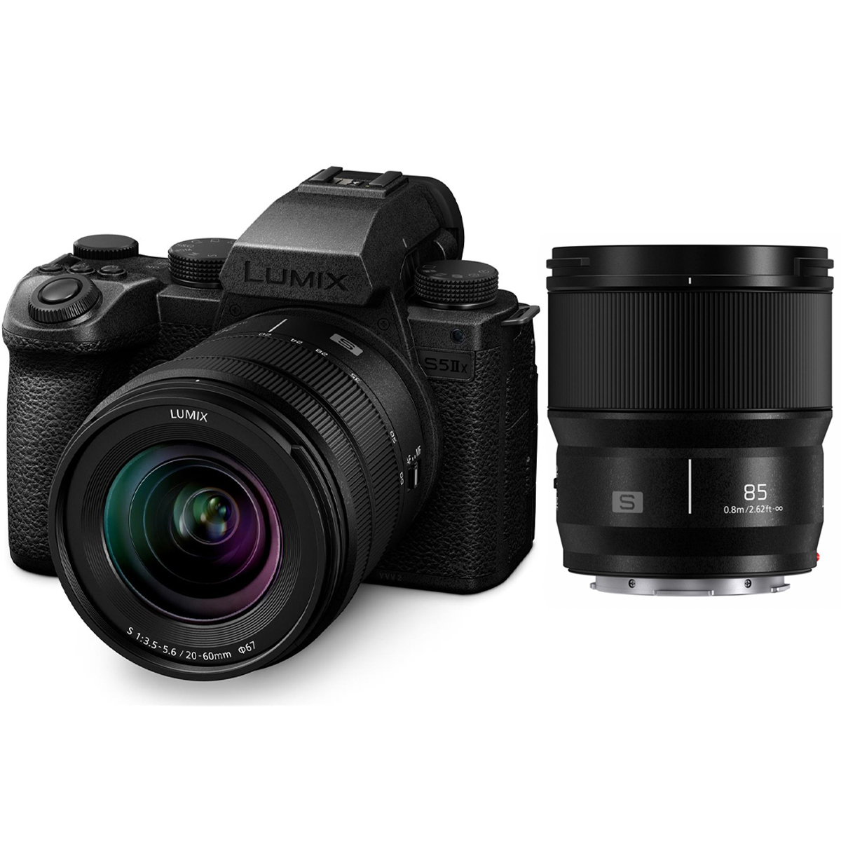 

Panasonic LUMIX S5IIX Camera w/LUMIX S 20-60mm f/3.5-5.6 and 85mm f/1.8 Lenses