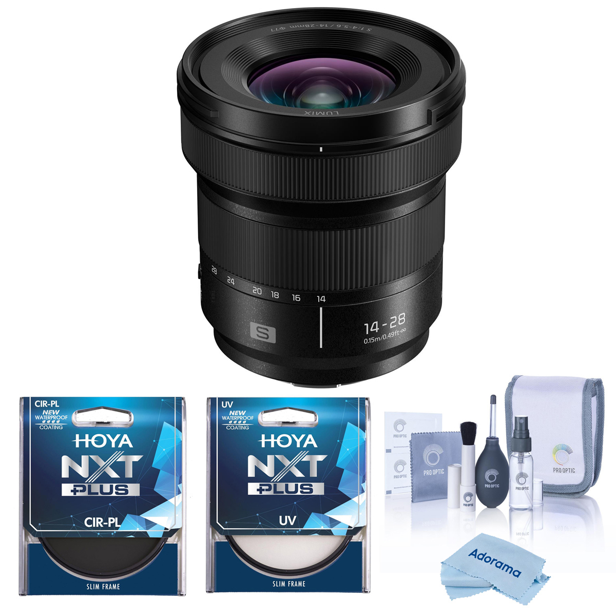 

Panasonic LUMIX S 14-28mm f/4-5.6 Macro Lens for L Mount, w/77mm UV, CPL Filters