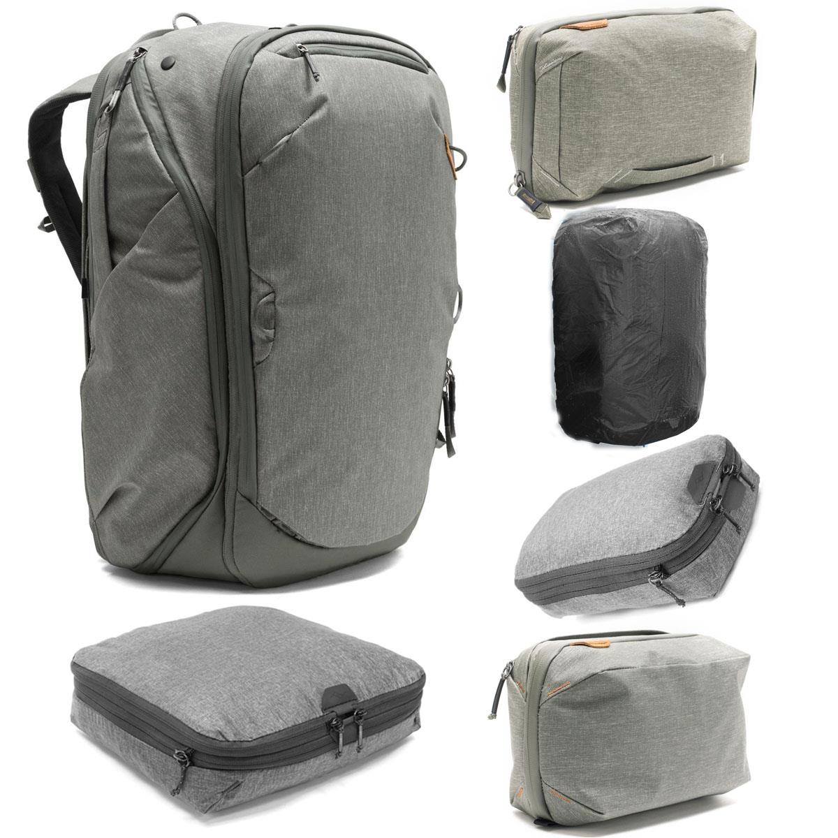 Image of Peak Design Travel Bundle with 45L Travel Backpack (Sage)