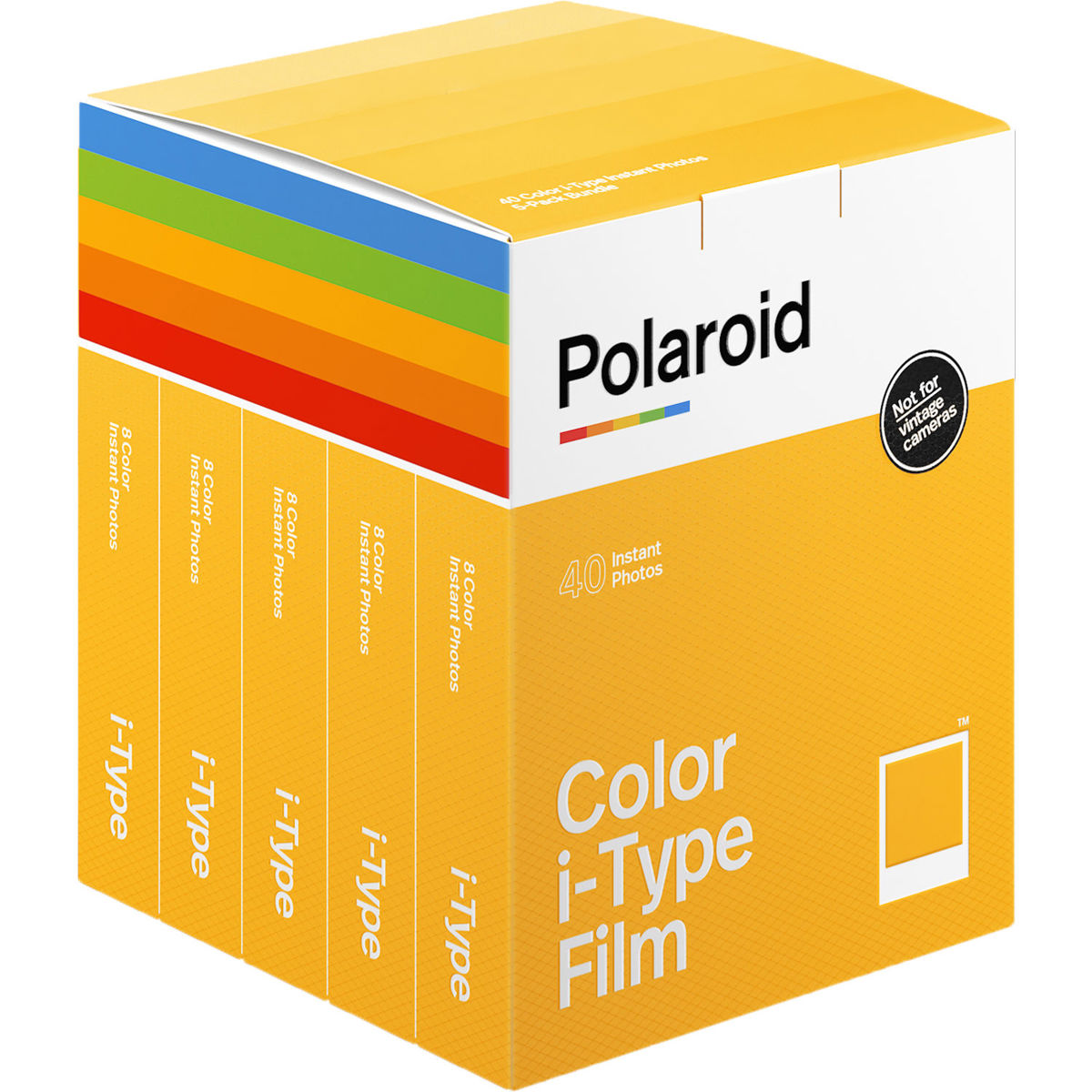 

Polaroid Originals Color i-Type Instant Film, 8 Exposures, 5-Pack