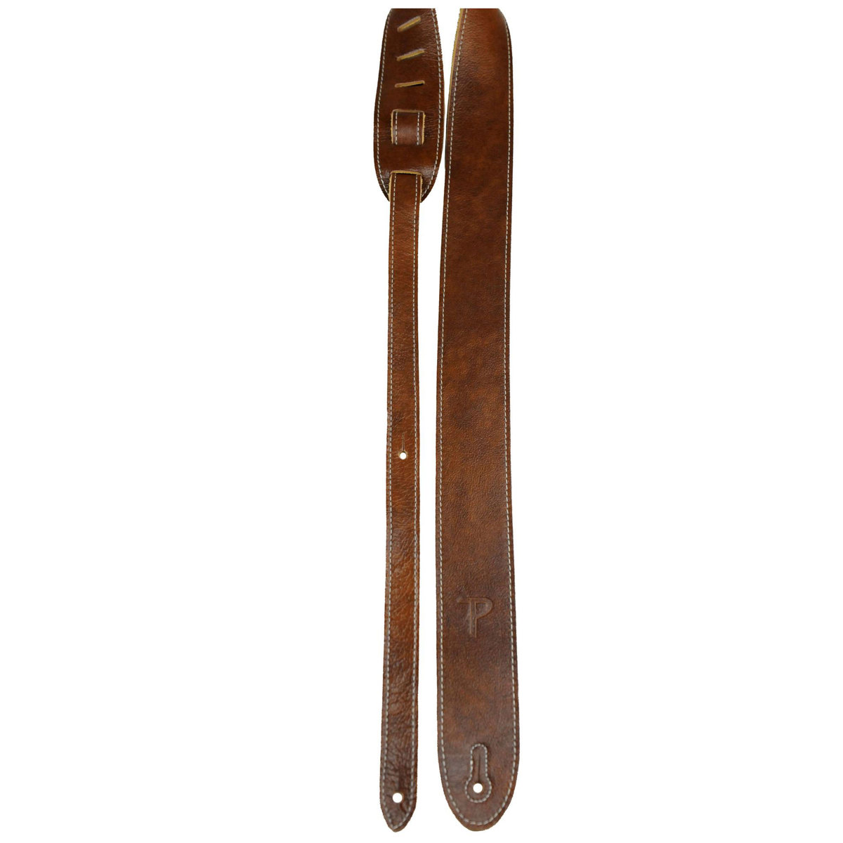 

Perri's Leathers BM2 2" Wide Soft Leather Guitar Strap, Chestnut