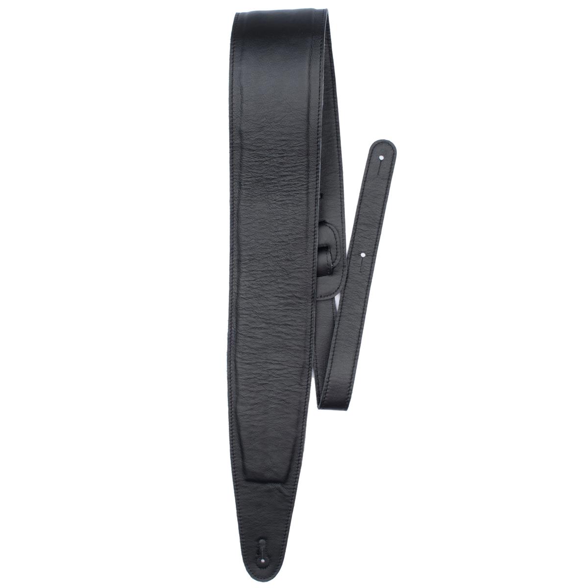 

Perri's Leathers BM35PD 3.5" Wide Soft Leather Guitar Strap, Black Padded