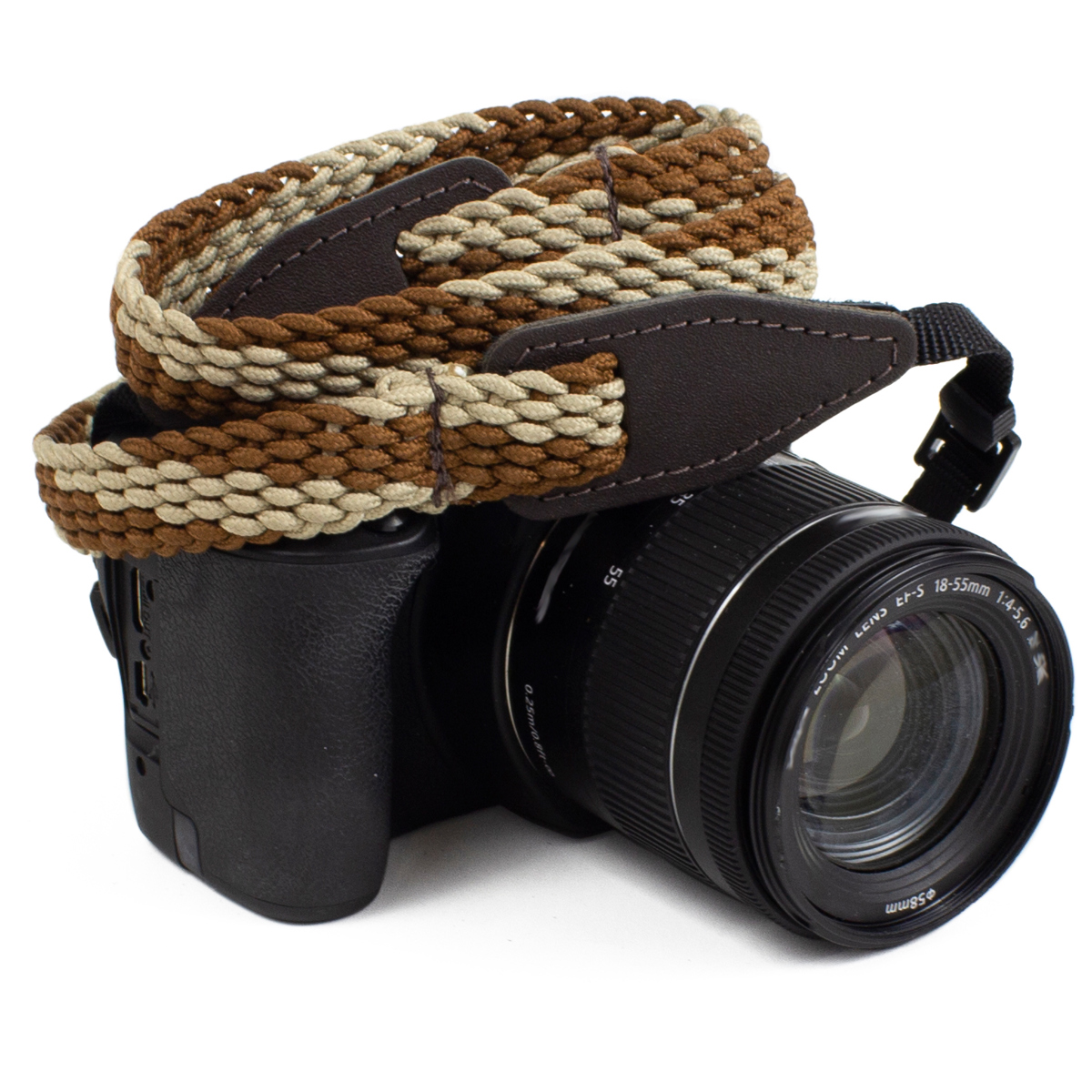 

Perri's Leathers CSB-67 1" Braided Camera Strap, Brown/Cream
