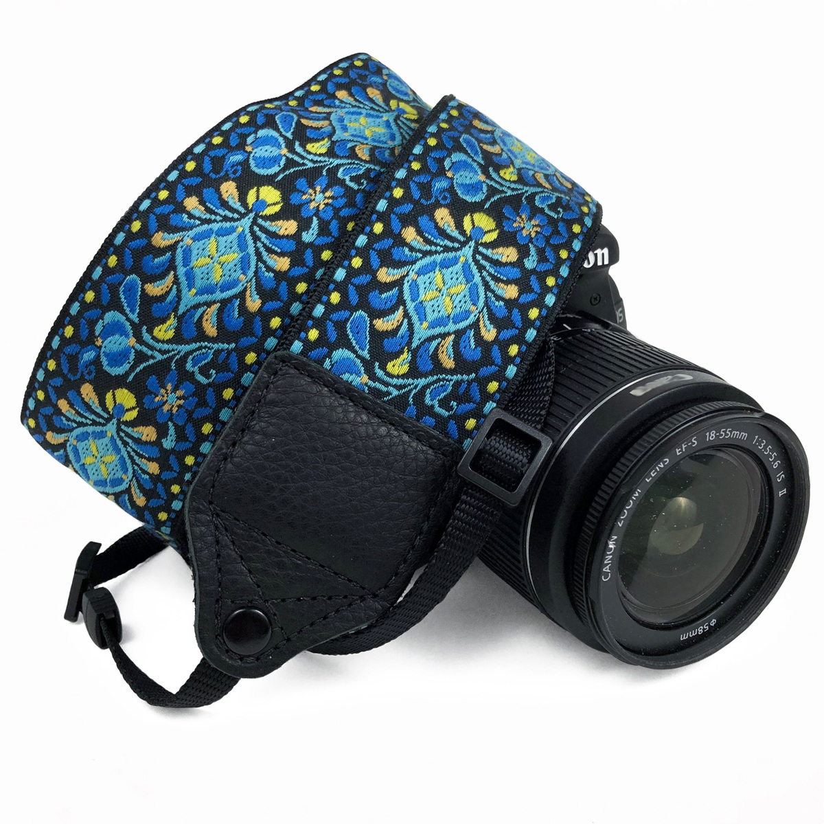 

Perri's Leathers CSJ-46 Jacquard Camera Strap, Blue Medallion