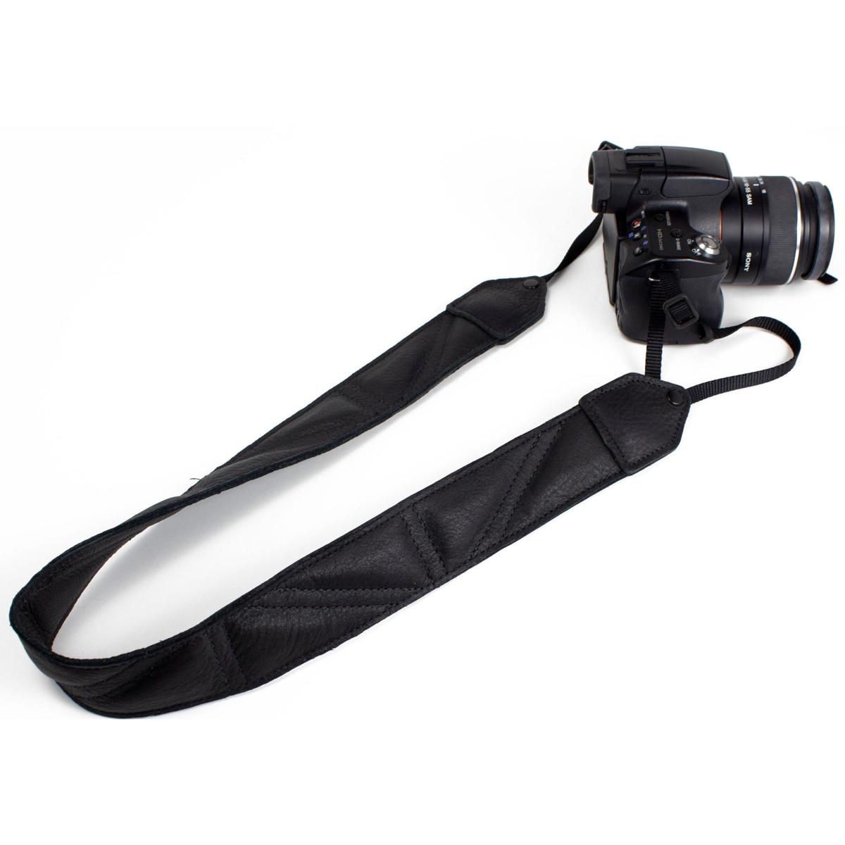 

Perri's Leathers CSL-07 Garment Leather Camera Strap, Black with Triangle Stitch