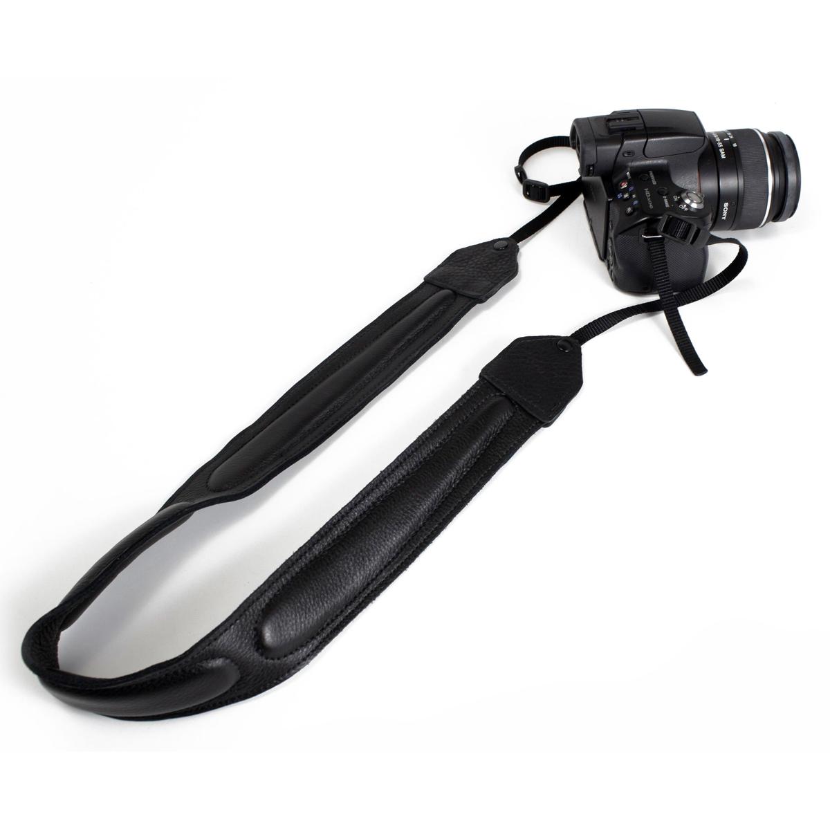 

Perri's Leathers CSL-11 Garment Leather Camera Strap, Black Ergonomic Padding