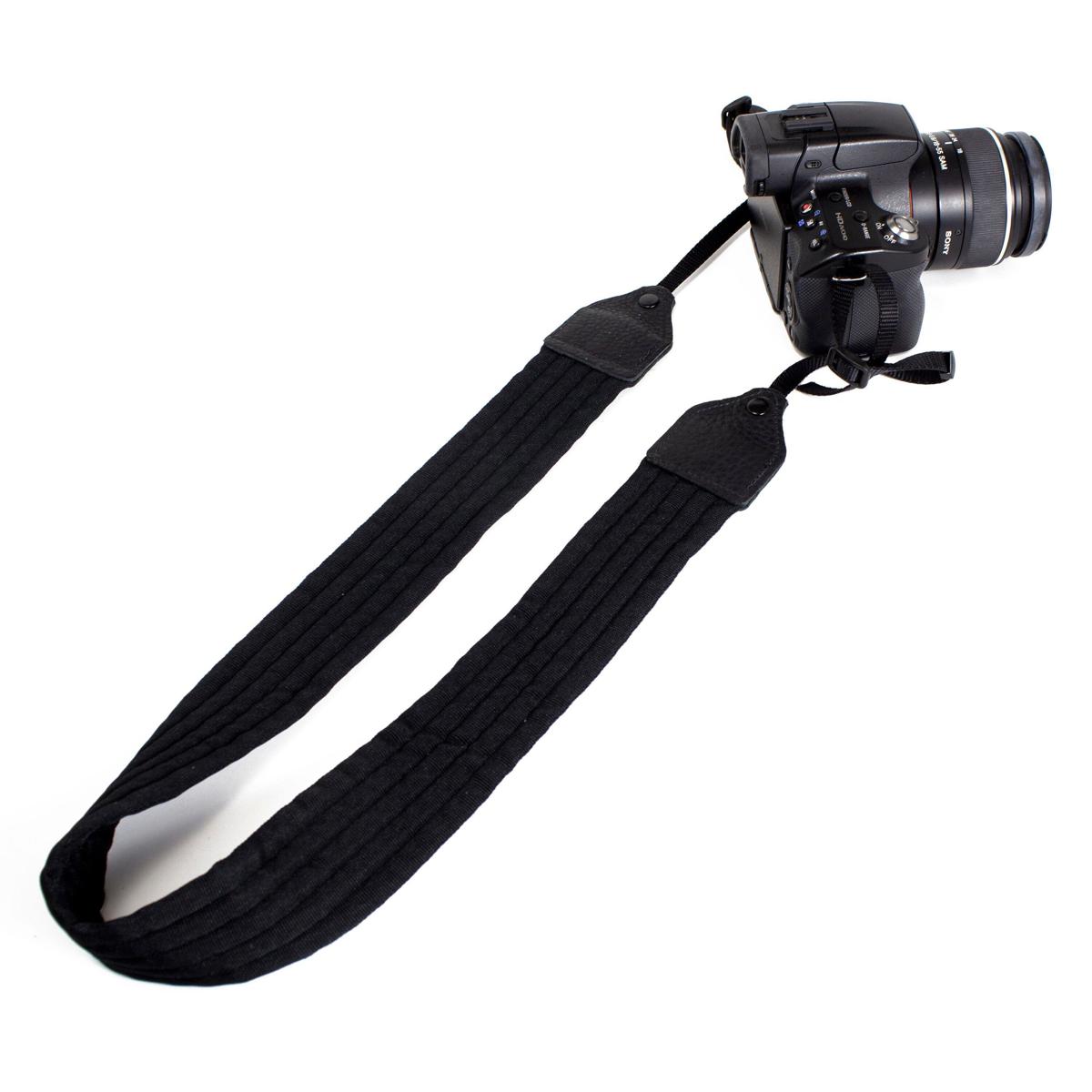 

Perri's Leathers CSN-24 Nylon Camera Strap, Black with Ribbed Padded Stitch