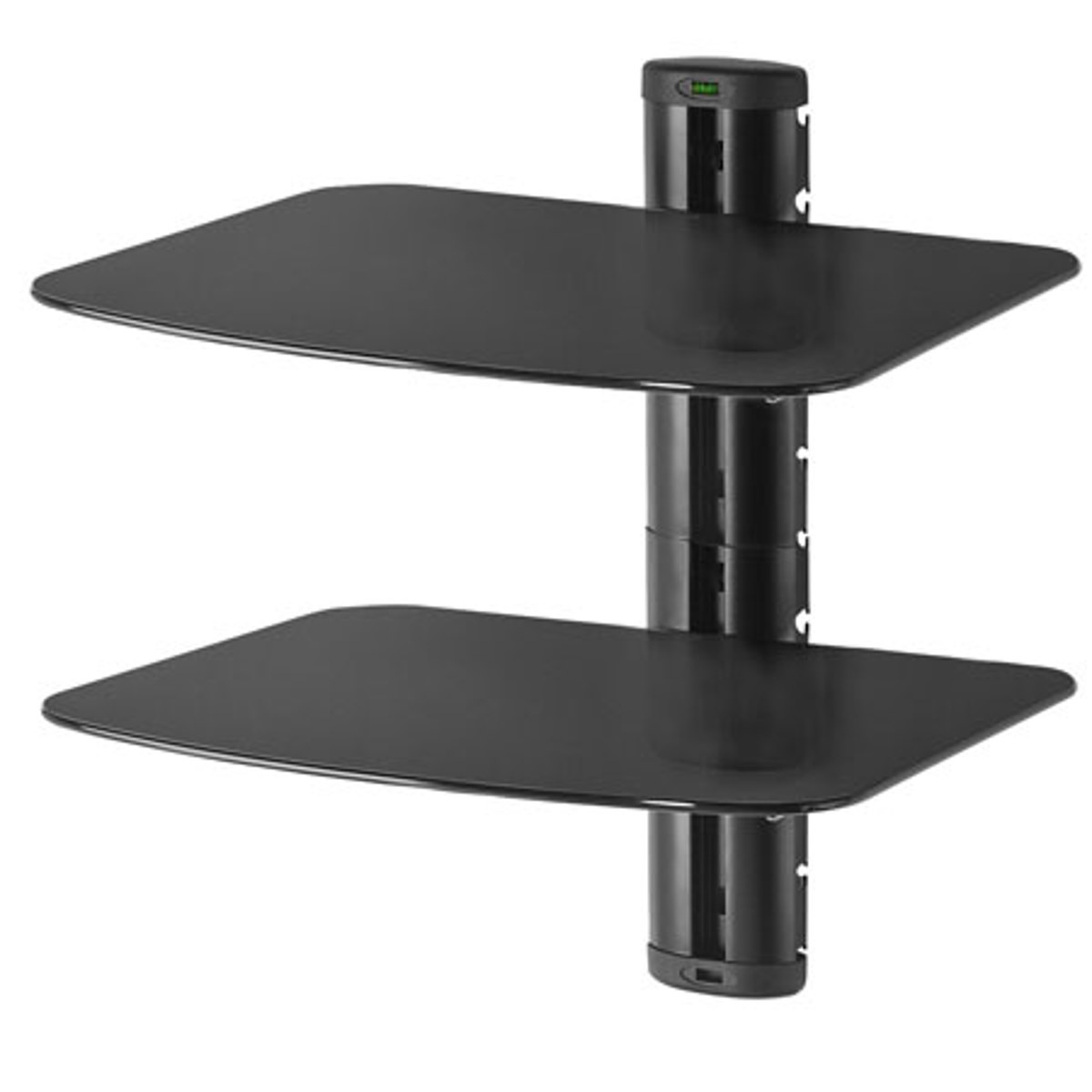 

Peerless Dual AV Wall Shelf with Glass, Black