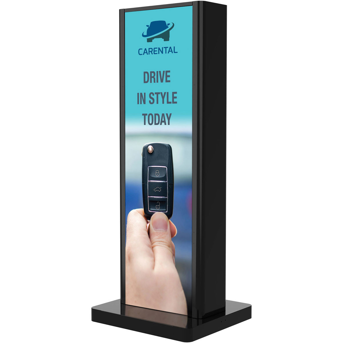 

Peerless Single-Sided Portrait Kiosk Enclosure, Gloss Black
