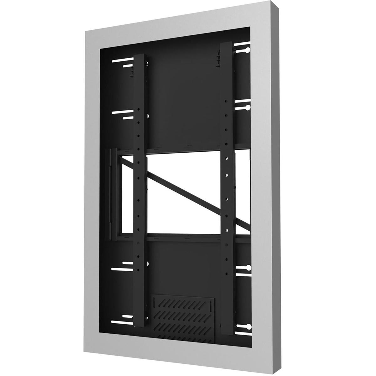 

Peerless Portrait On-Wall Kiosk Enclosure for 48" Displays, 3.5" Deep, Silver