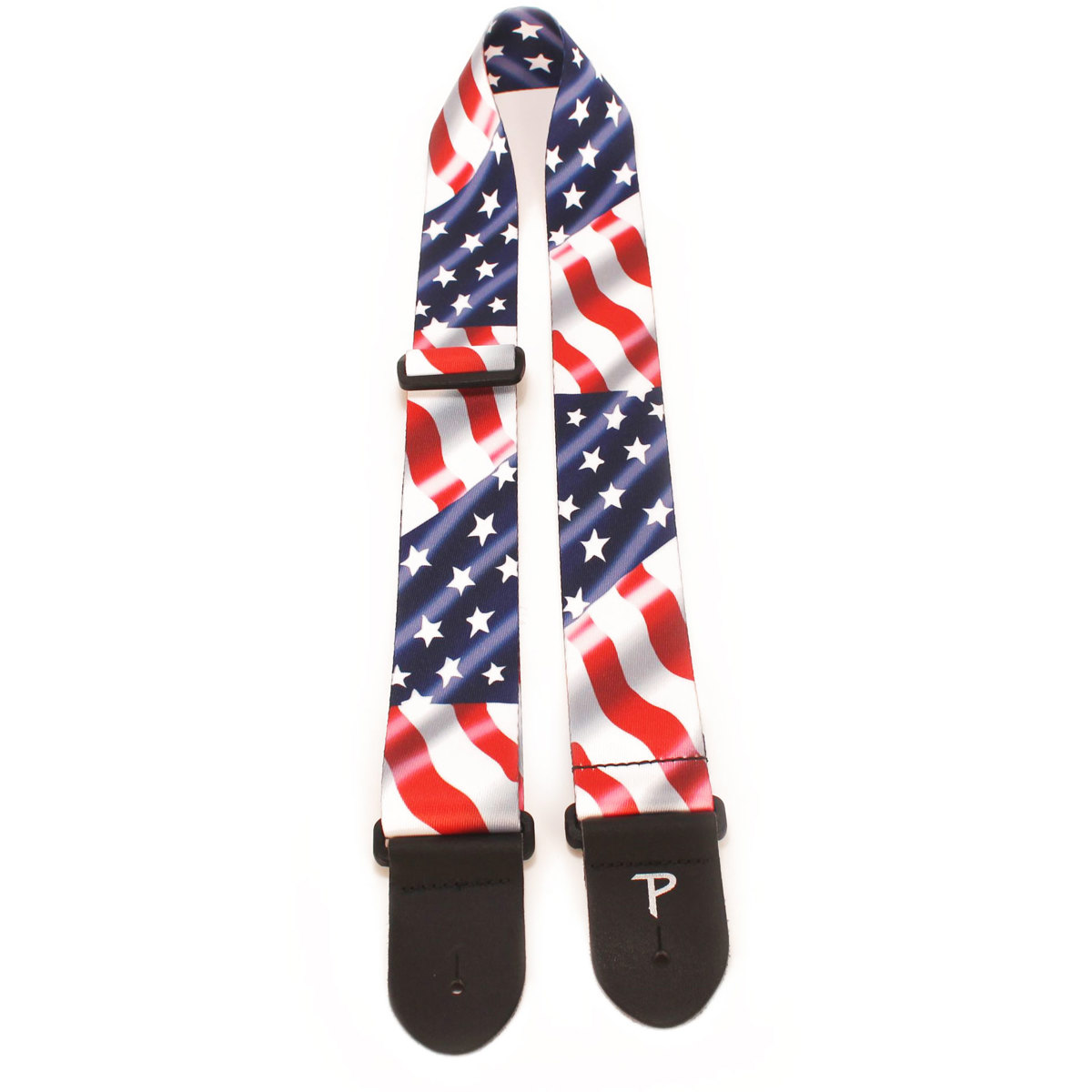 

Perri's Leathers LPCP 2" Wide Soft Polyester Guitar Strap, USA Flag