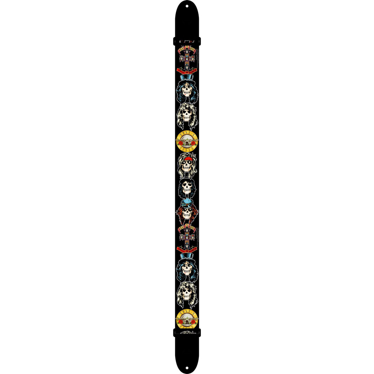 

Perri's Leathers LPCP 2" Wide Polyester Guitar Strap, Guns N' Roses Cartoon Face