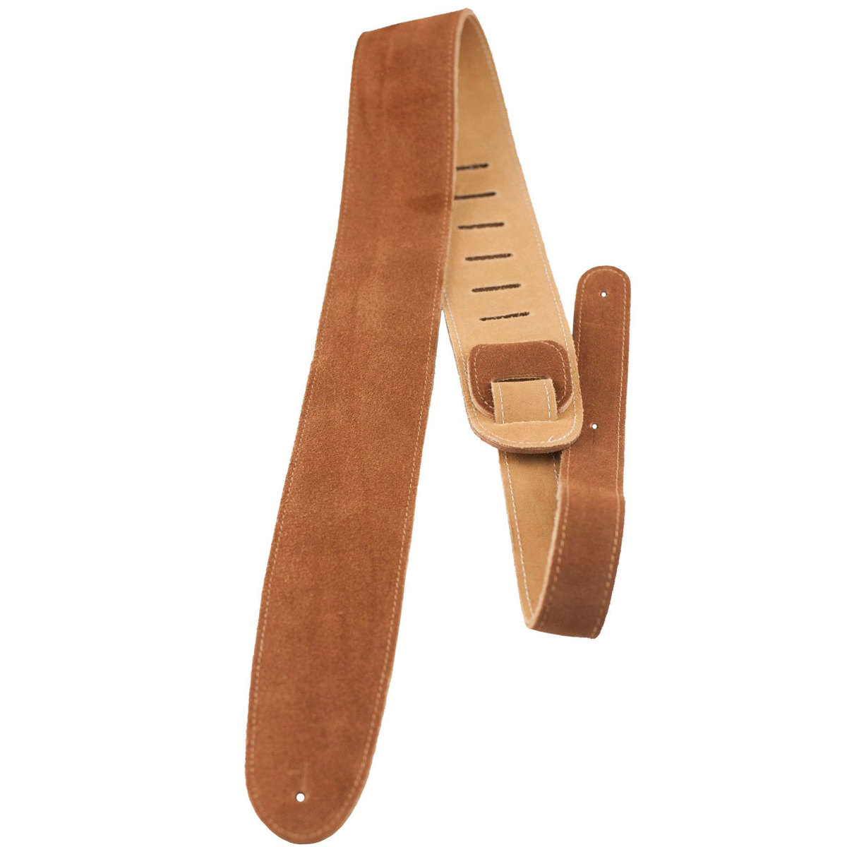 

Perri's Leathers P25S 2.5" Wide Soft Suede Guitar Strap, Natural