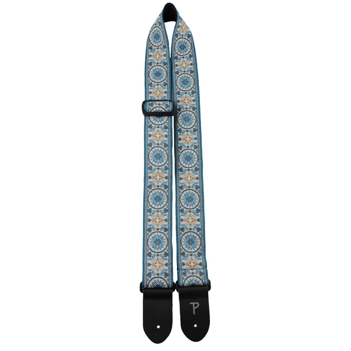 

Perri's Leathers TWS 2" Wide Jacquard Guitar Strap, Blue Mandala