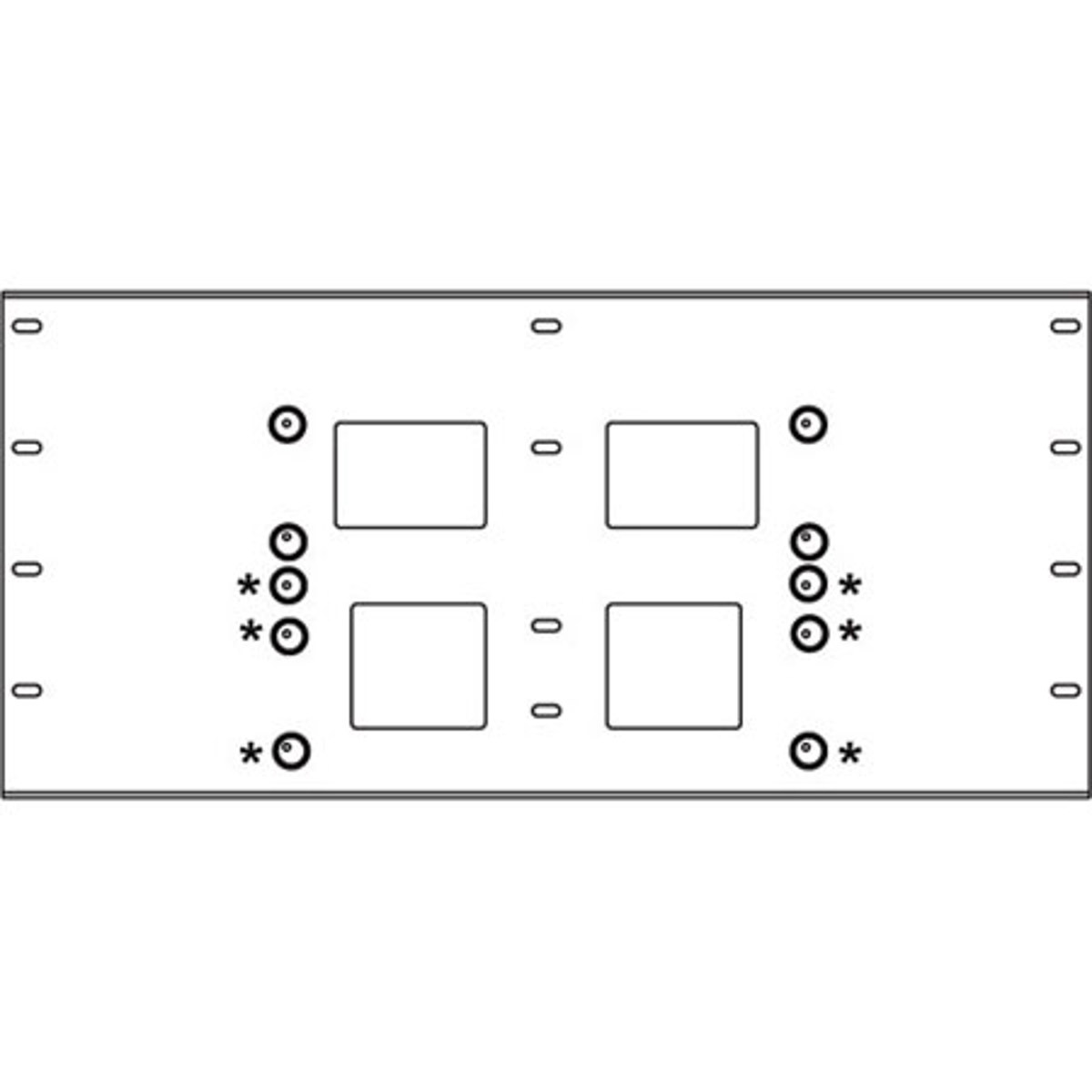 

Peerless Triple Metal Stud Wall Plate, 16" Stud Centers, Black