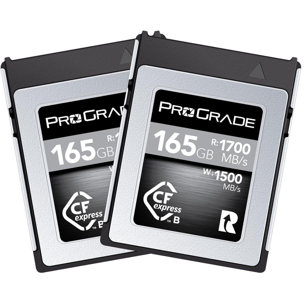 

Prograde Digital ProGrade Digital Cobalt Series 165GB CFexpress Type-B 2.0 Memory Card, 2-Pack