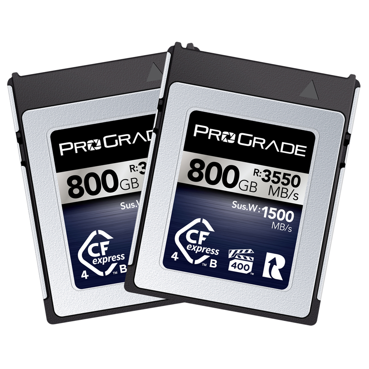

Prograde Digital Iridium Series CFexpress Type-B 4.0 Memory Card 800GB 2-Pack