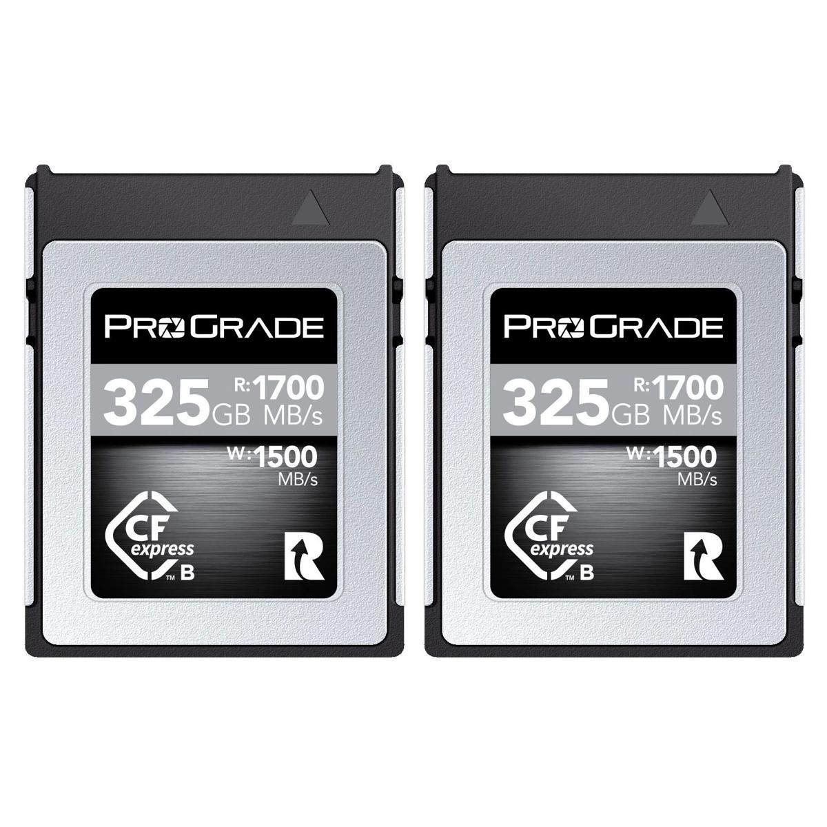 

Prograde Digital ProGrade Digital Cobalt Series 325GB CFexpress Type-B 2.0 Memory Card, 2-Pack