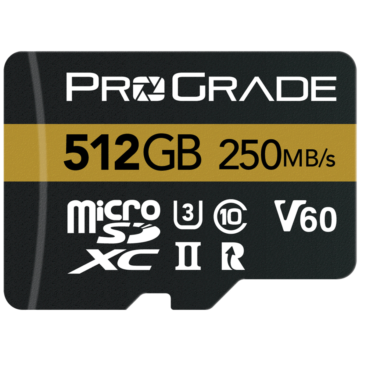 

Prograde Digital 512GB MicroSDXC UHS-II U3 Class 10 V60 Memory Card w/SD Adapter