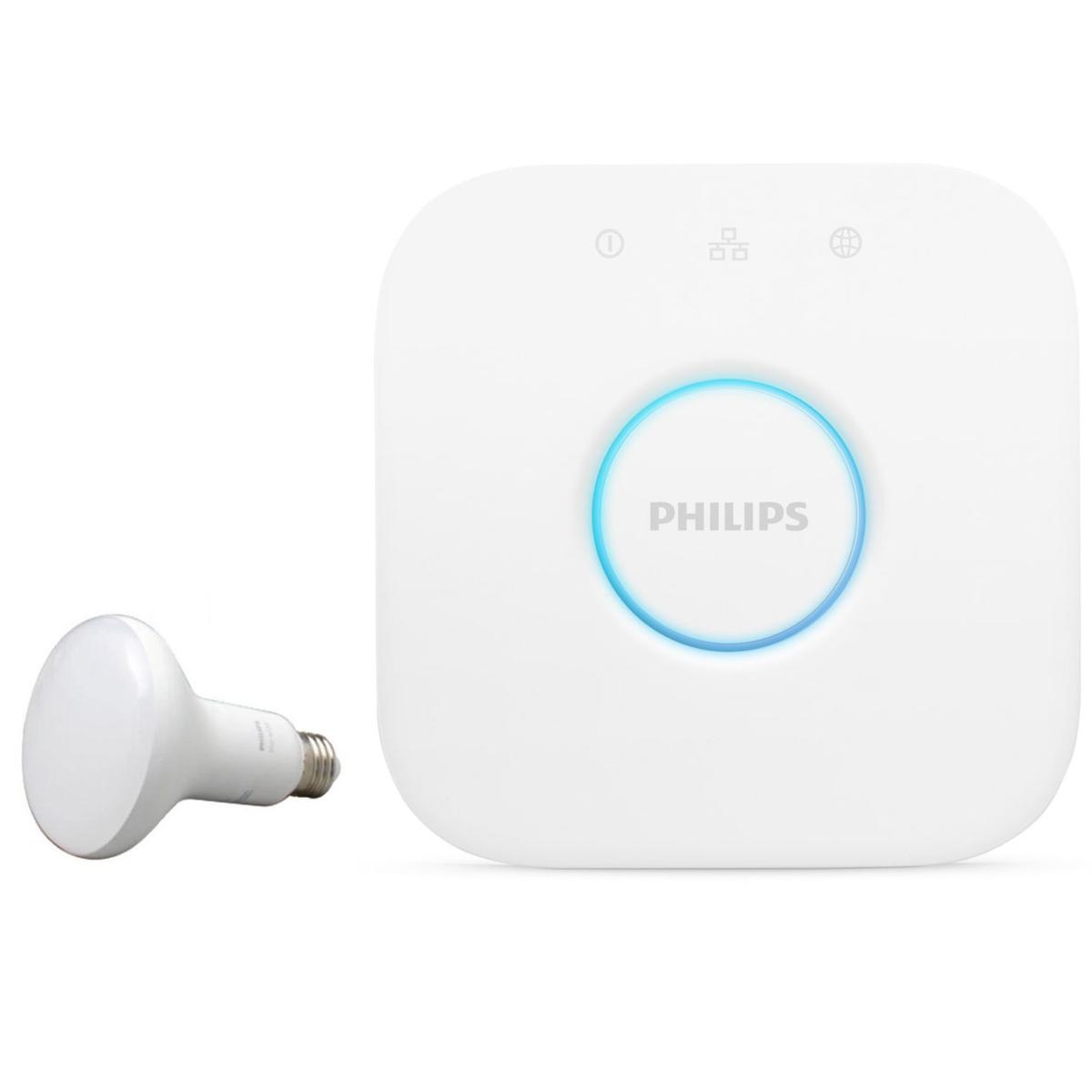 

Philips HUE 9W BR30 E26 CAL LIGHTSTRIP WITH HUE BRIDGE
