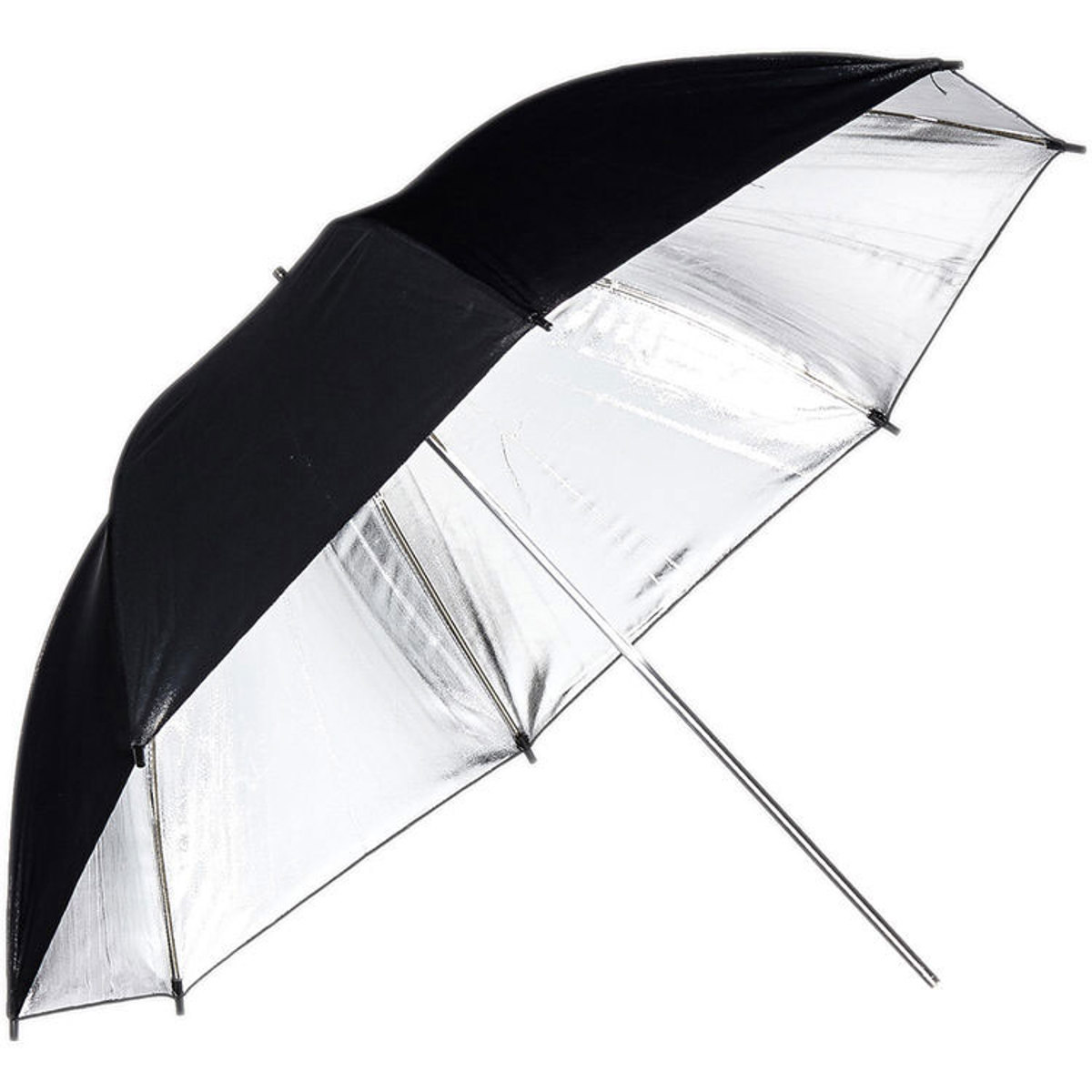 

Phottix 40" Reflective Studio Umbrella, Silver/Black, Open Box