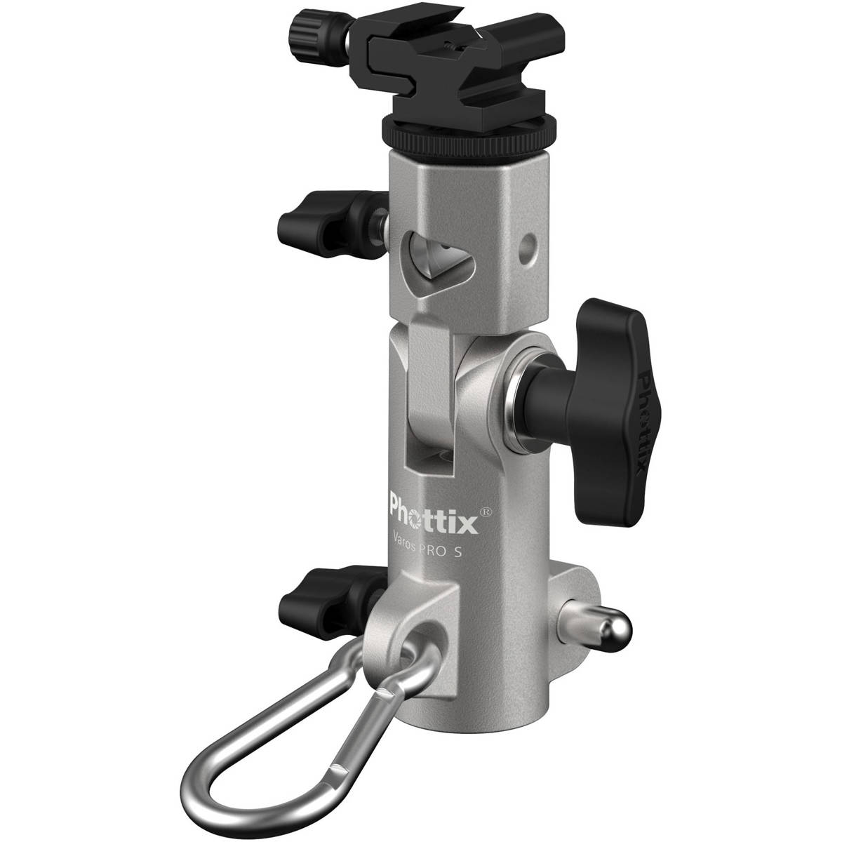 

Phottix Varos Pro S Multi-Function Flash Shoe Umbrella Holder, 55 lb Capacity