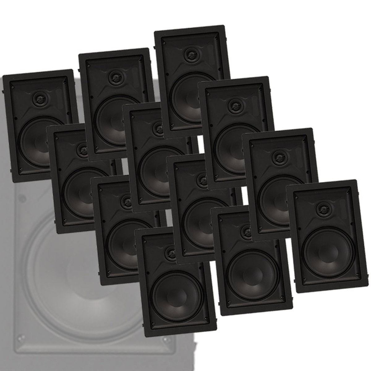 

Phase Technology CS-6 IW 6.5" 2-Way In-Wall Speaker, Master Pack-12 Units