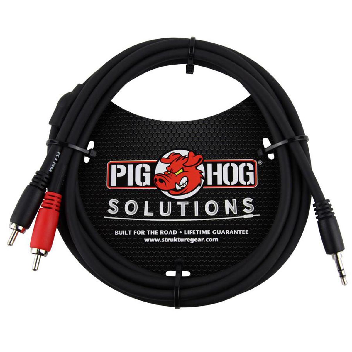 

Pig Hog 6' 3.5mm to Dual RCA Male Stereo Breakout Cable