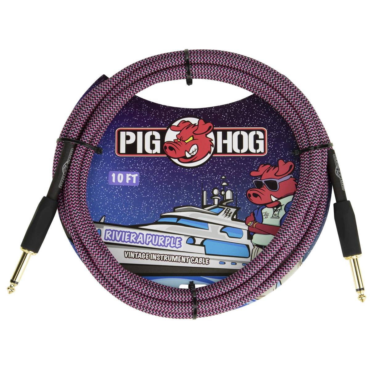 Image of Pig Hog 'Riviera Purple' Instrument Cable