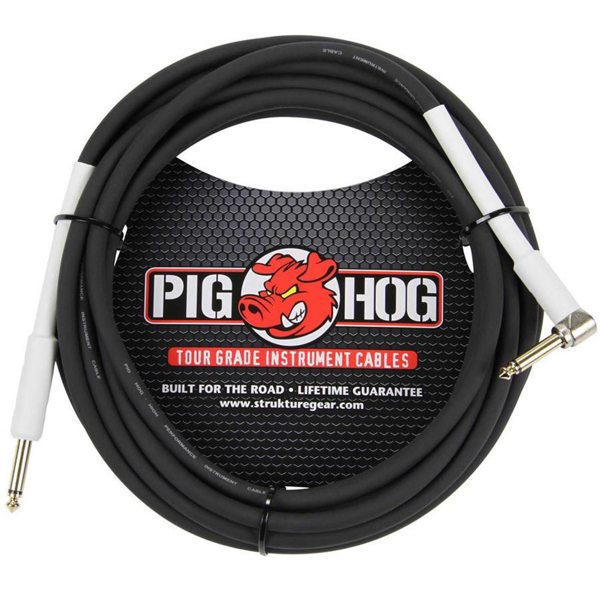 

Pig Hog 18.5' 1/4" to 1/4" Right Angle 8mm Instrument Cable