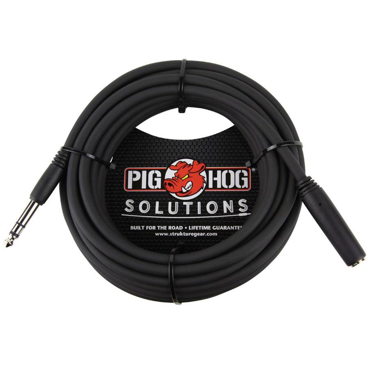 

Pig Hog 25' TRS 1/4" Female to TRS 1/4" Male Headphone Extension Cable