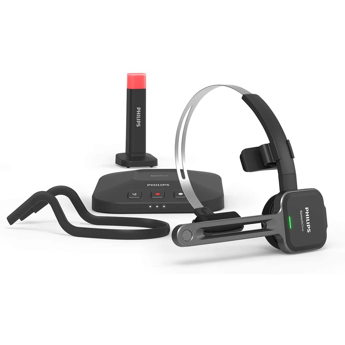 Photos - Portable Recorder Philips SpeechOne Dictation Headset with Docking Station & Status Ligh 