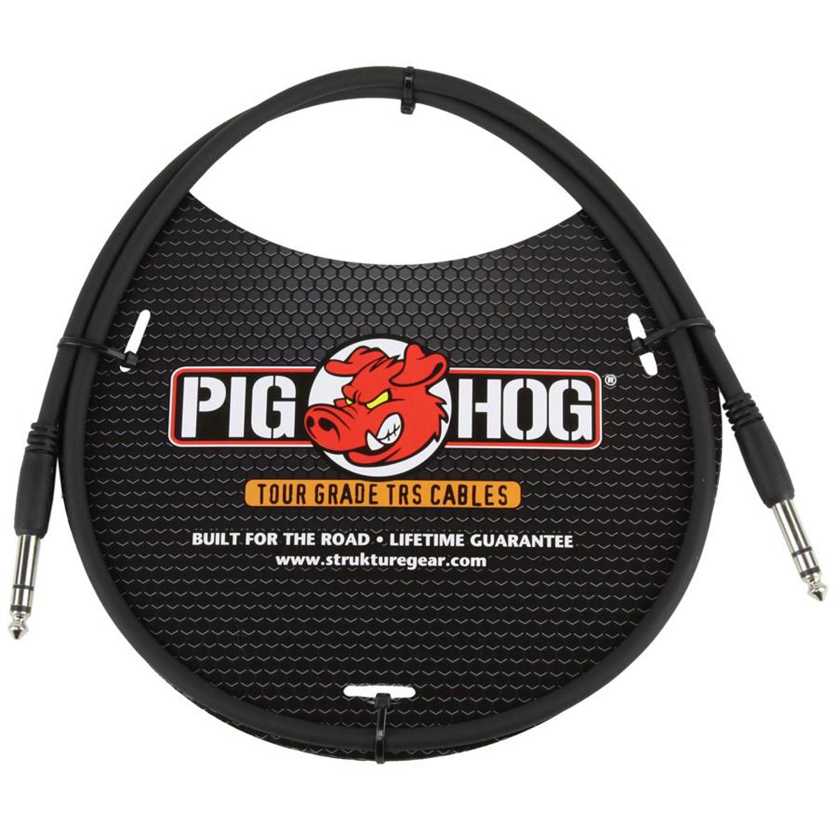 

Pig Hog 3' 1/4" TRS to 1/4" TRS Balanced Instrument Cable