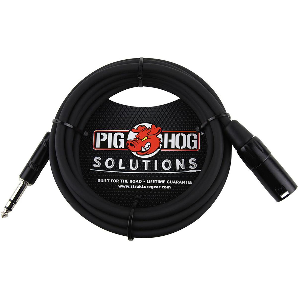 

Pig Hog Solutions 25' Balanced Cable with TRS(M) to XLR(M) Connector