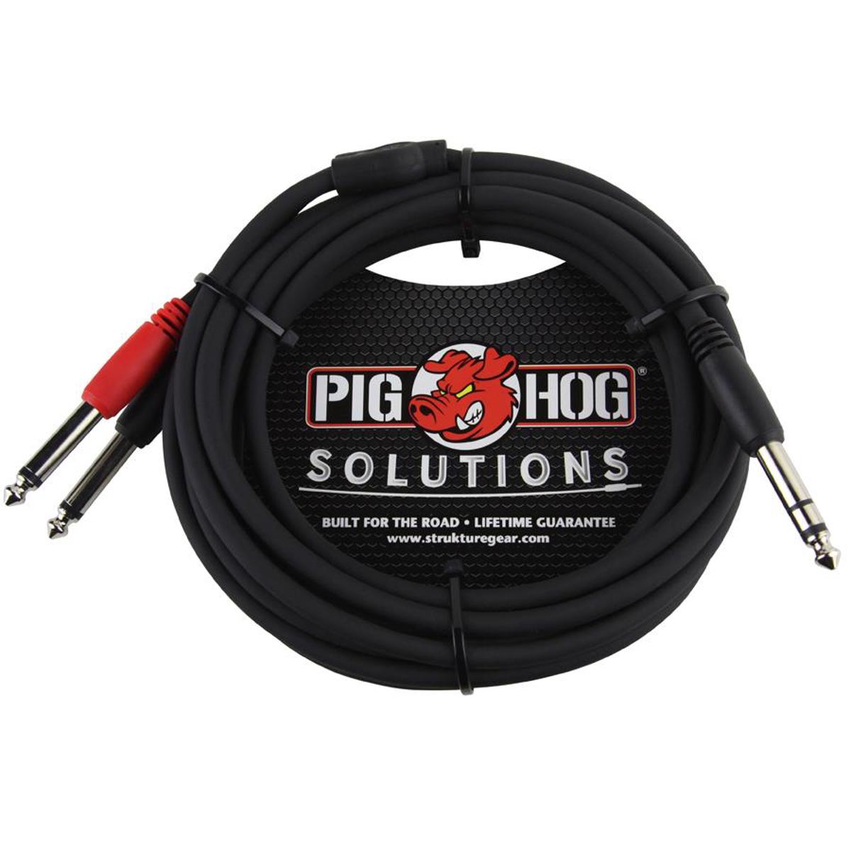 

Pig Hog 10' 1/4" TRS Male to Dual 1/4" Mono Male Insert Cable