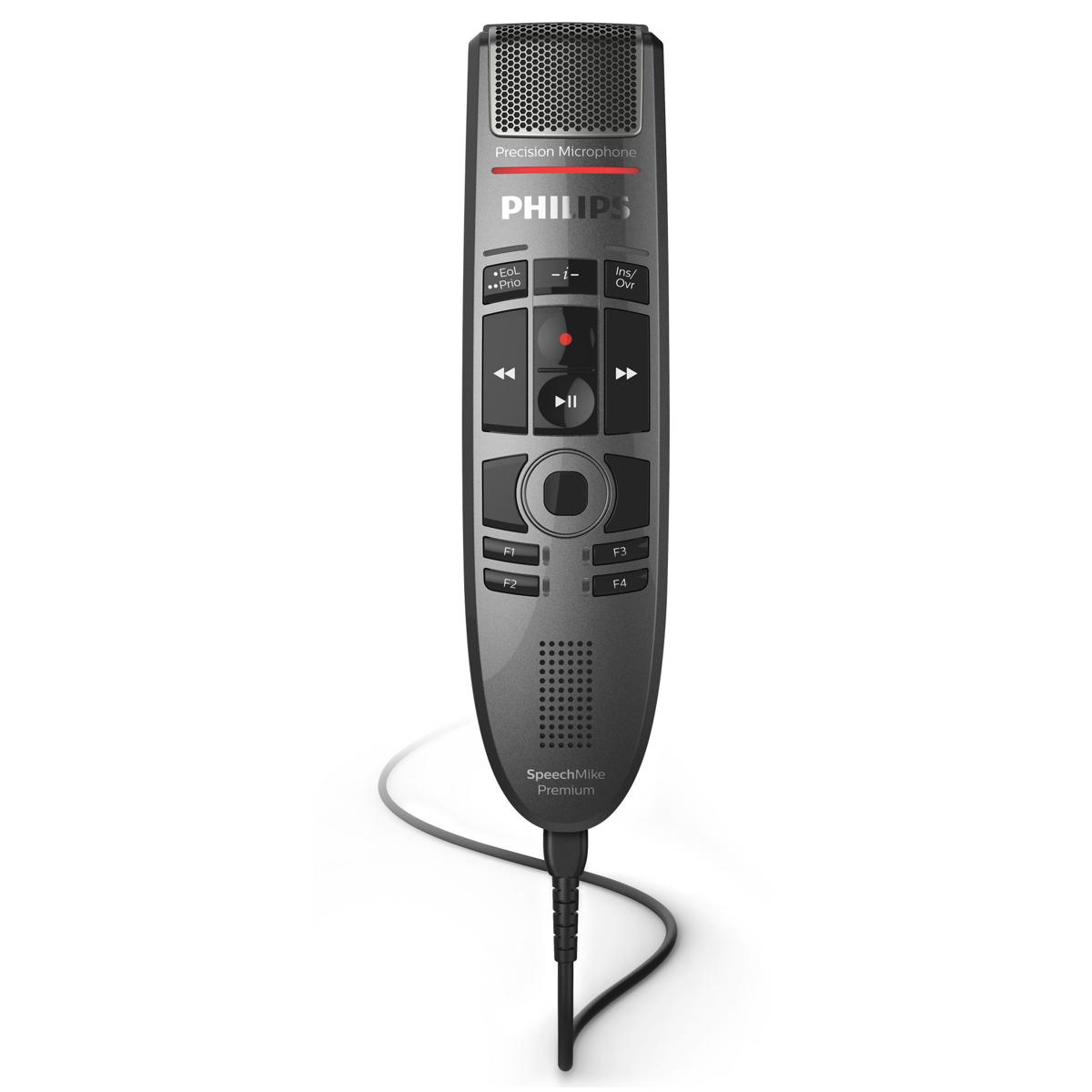 

Philips SpeechMike Premium Touch Dictation USB Microphone, Push-Button