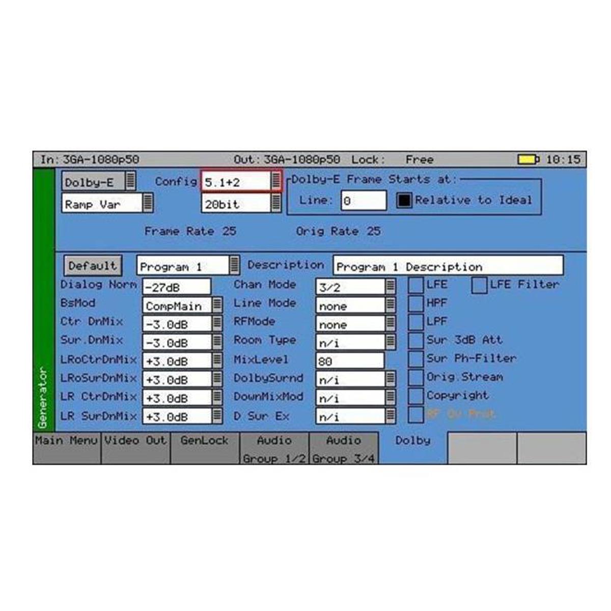 

PHABRIX Dolby E-D-D+ Generator and Analyzer Software Option